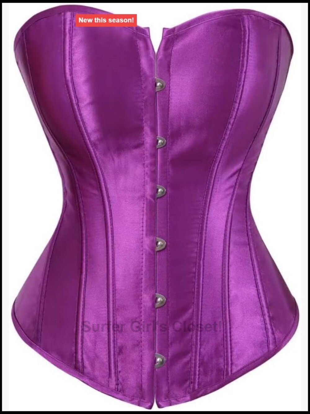 Corset Top Bustier Renaissance Lace up Overbust Satin Plus Size